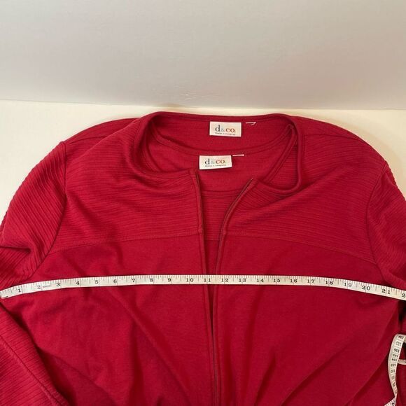 Denim and Company| 2 piece set| Large| top| Jacket| QVC - Picture 5 of 11